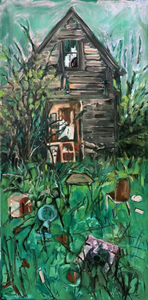 edie-marshall-broken-dreams-abandoned house-art-oil-painting-old-beauty-parlor-online-gallery