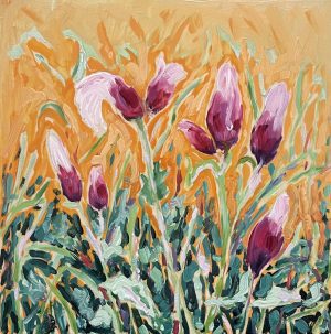 edie-marshall-maybelles-flower-garden-painting-purple-blossoms-online-gallery