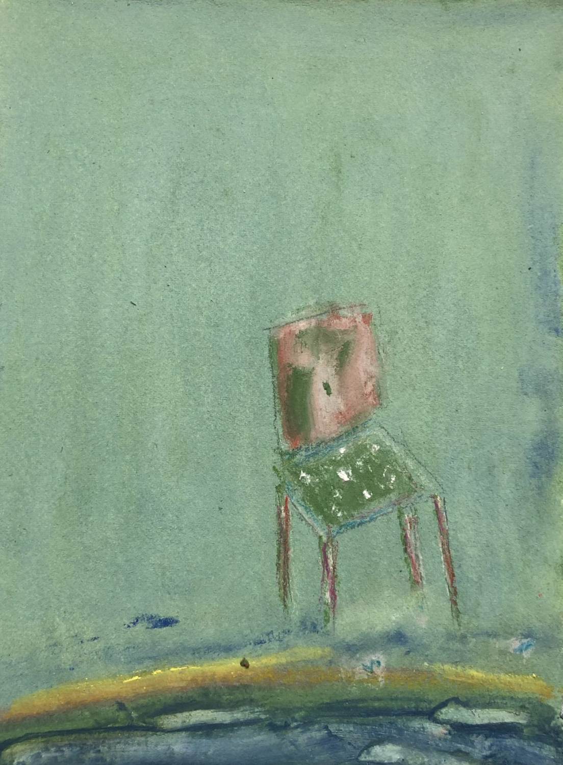 lorraine-weidner-repose-11-still-life-painting-abstract-realism-green-chair-online-gallery