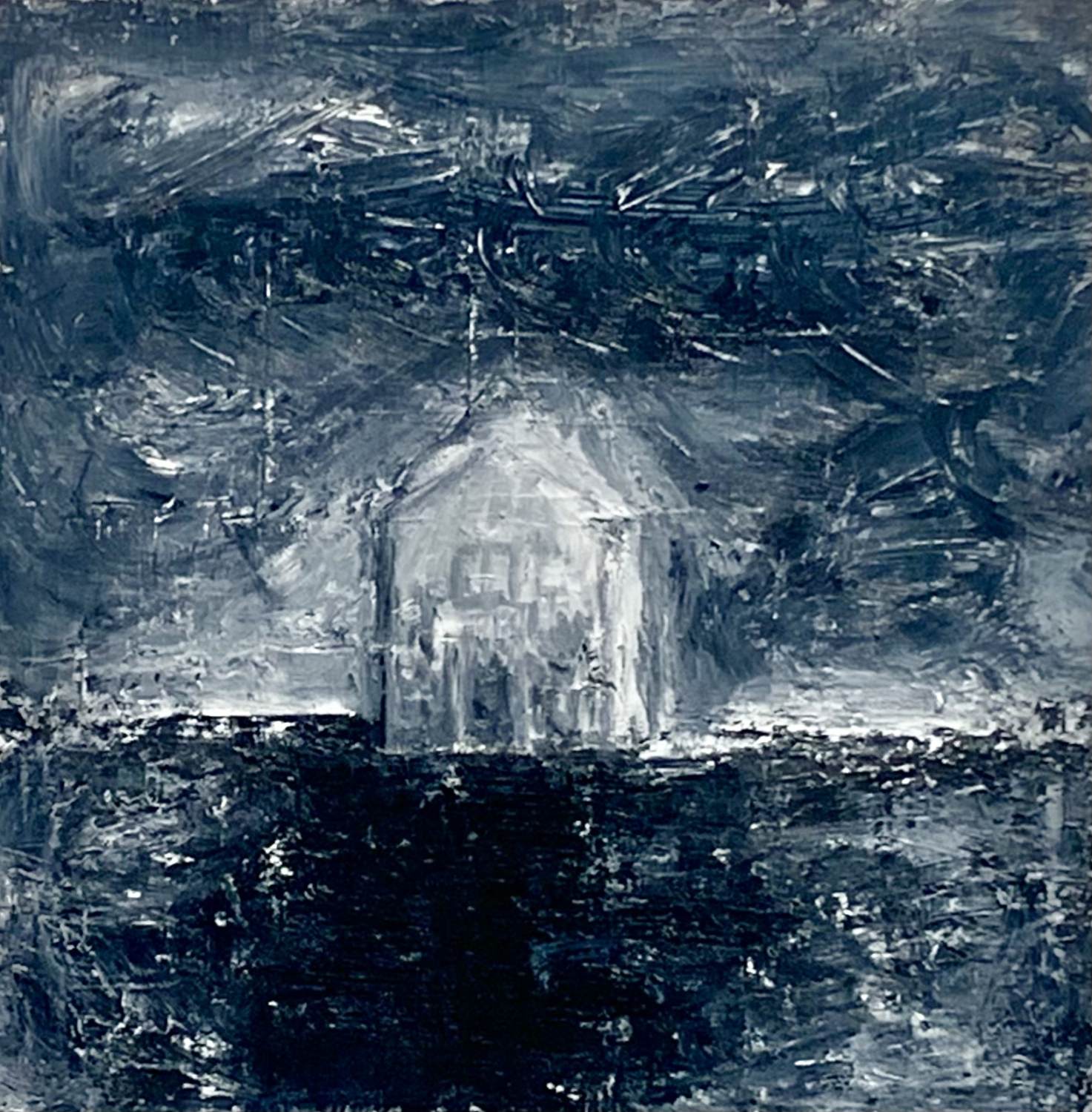 ernie-klinger-dark-waters-3-monochrome-art-abstract-landscape-online-gallery